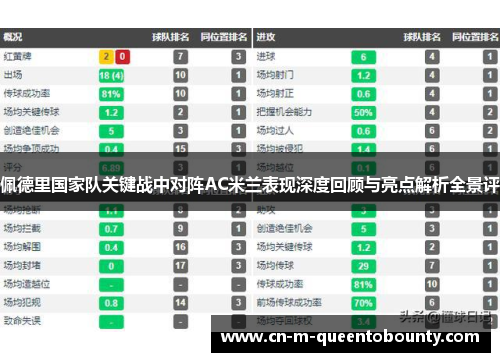 佩德里国家队关键战中对阵AC米兰表现深度回顾与亮点解析全景评